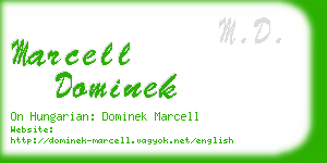 marcell dominek business card